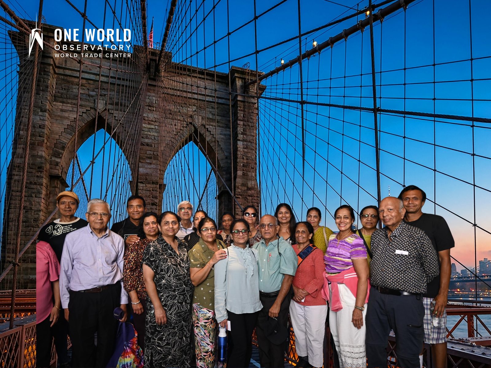 Group on the Brooklyn Bridge